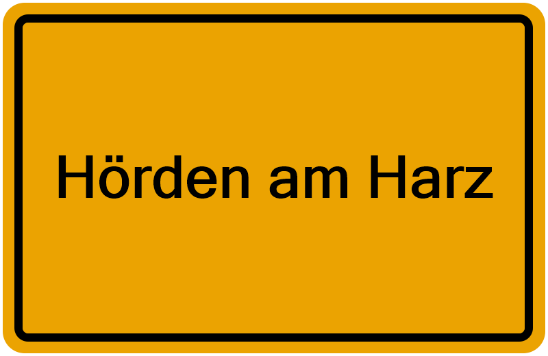 Handelsregisterauszug Hörden am Harz